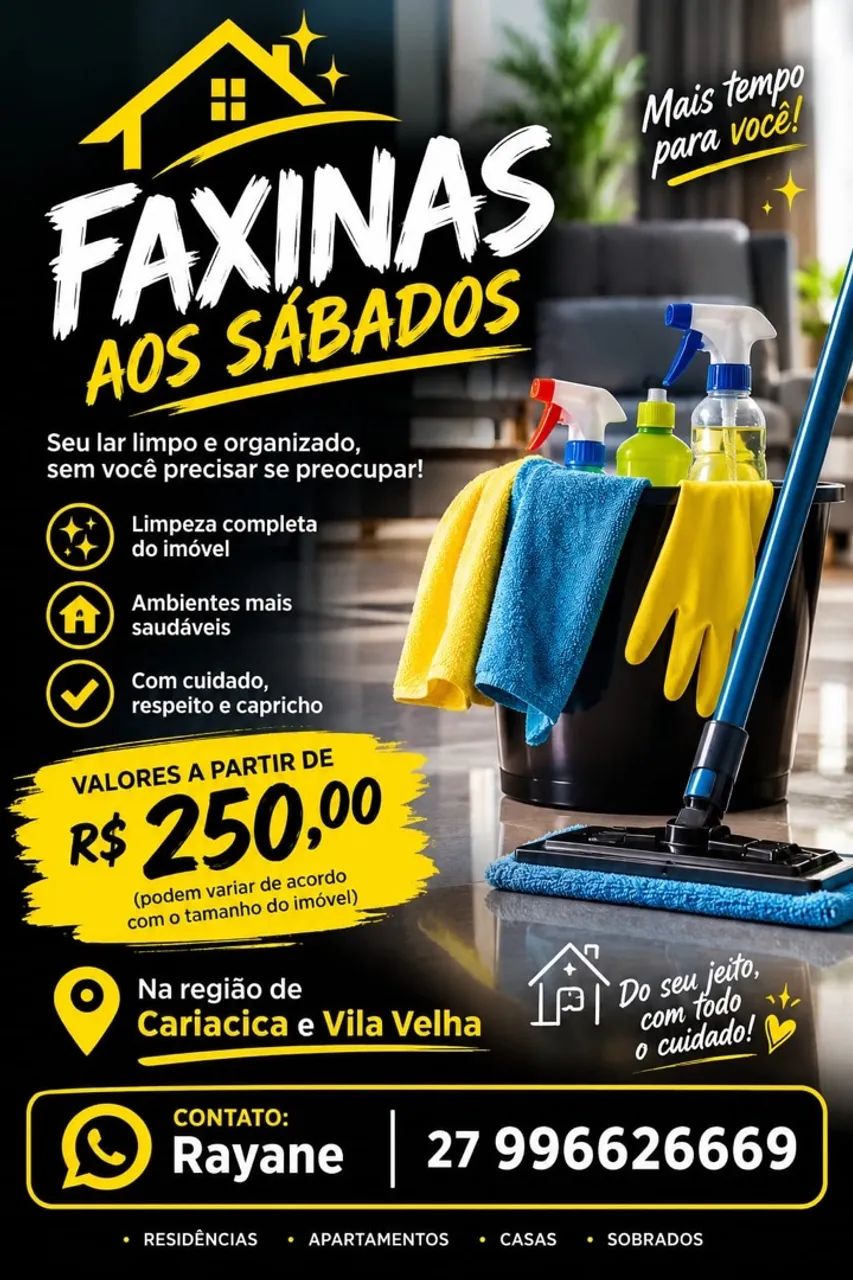 Faço faxinas 