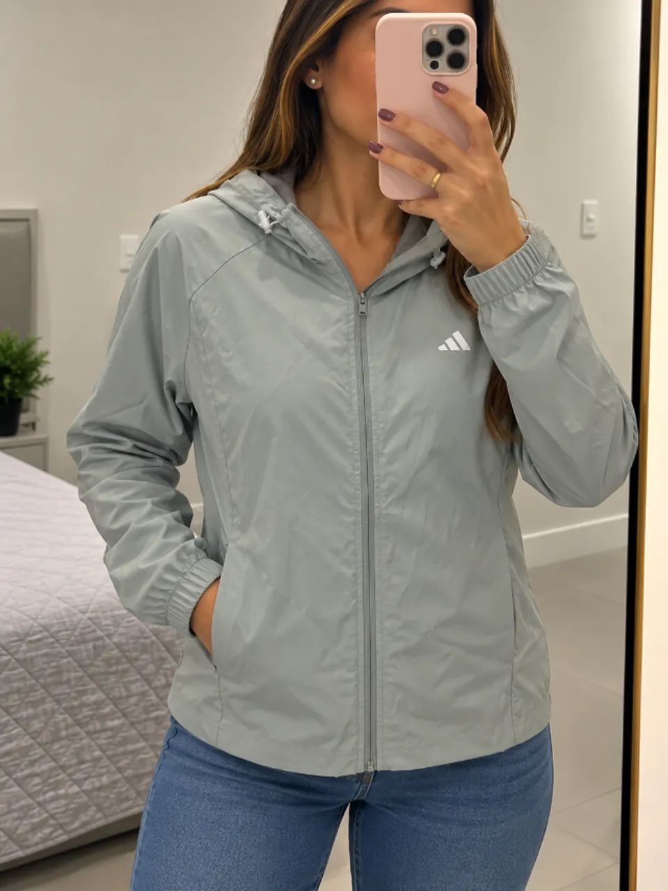 Jaqueta corta vento Adidas original importada