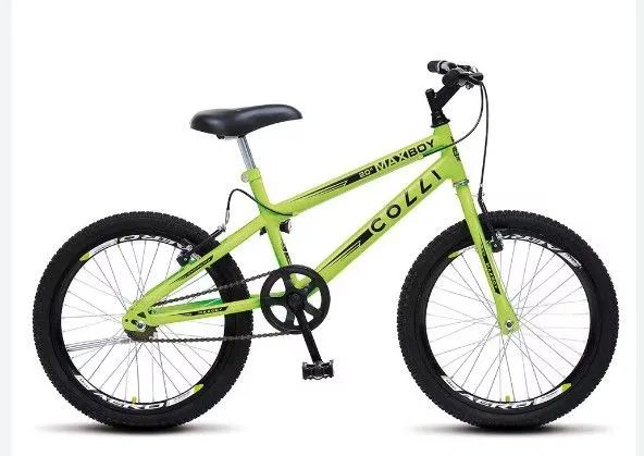 Bicicleta infantil acompanha capacete e rodinhas
