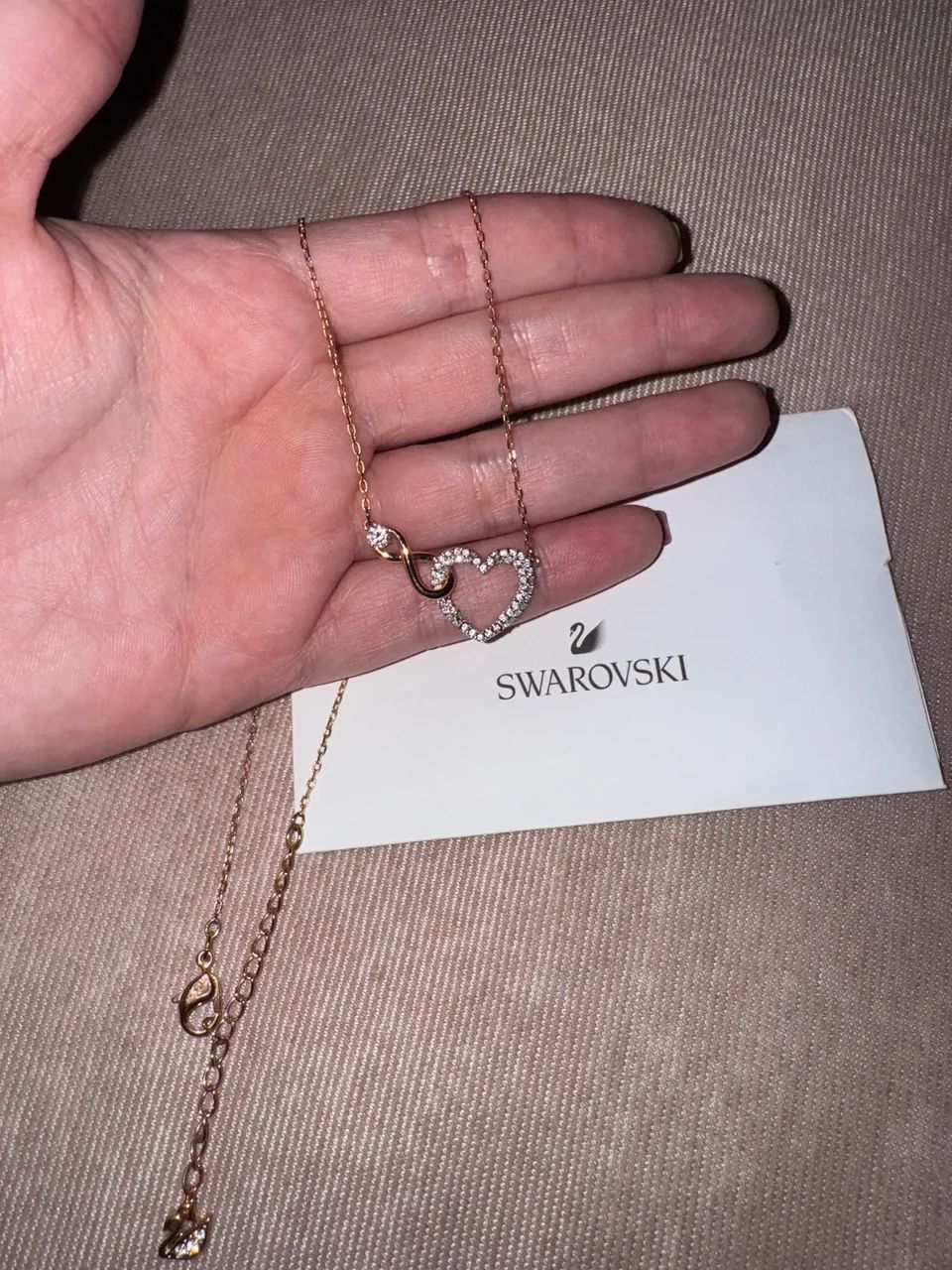 Colar Swarovski Infinity Heart - Foto 2