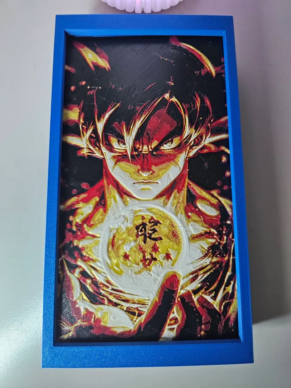 Quadro Goku 22cm x 12cm impresso