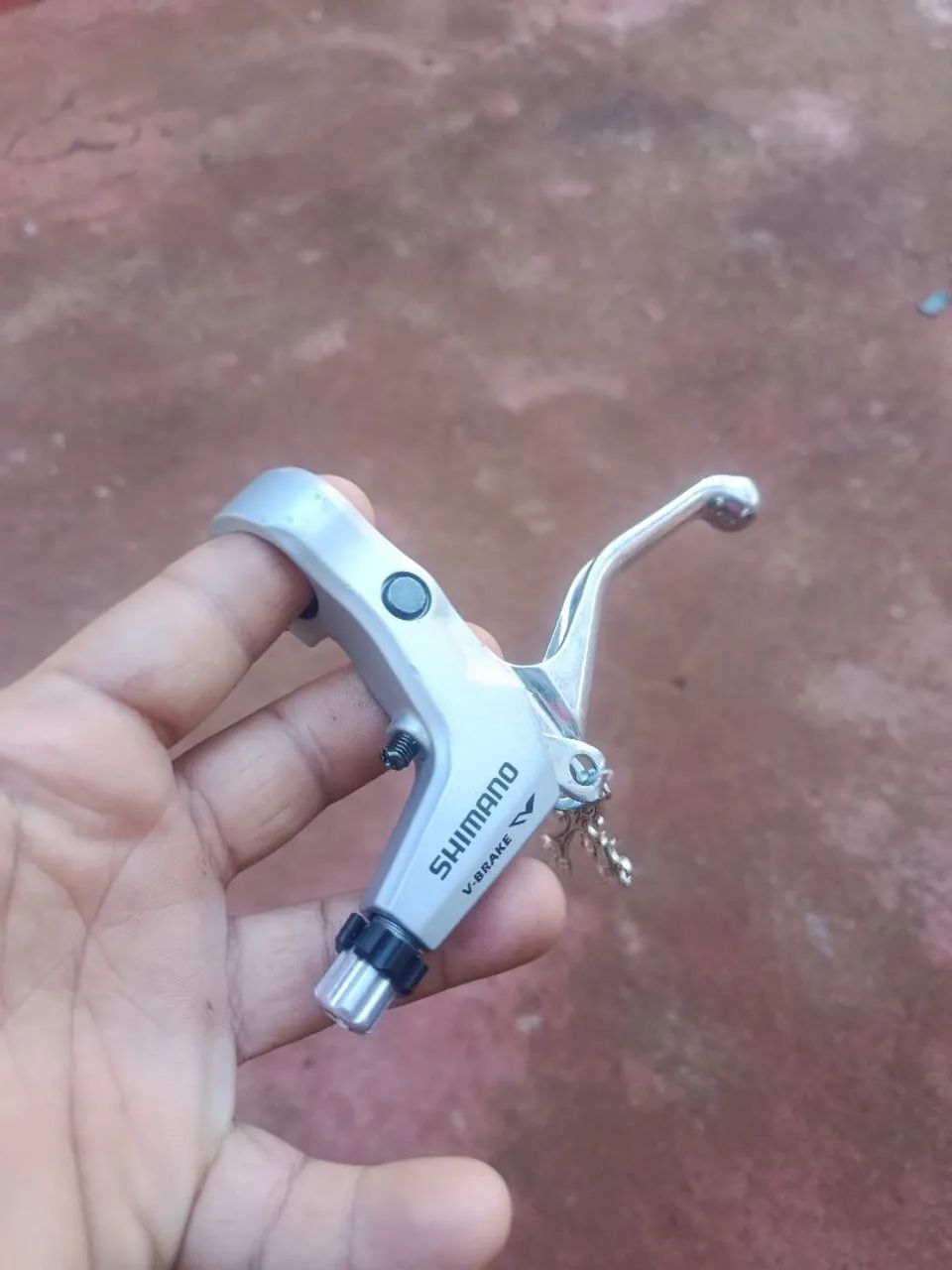 Manete shimano vbreak m421 prata - Foto 3