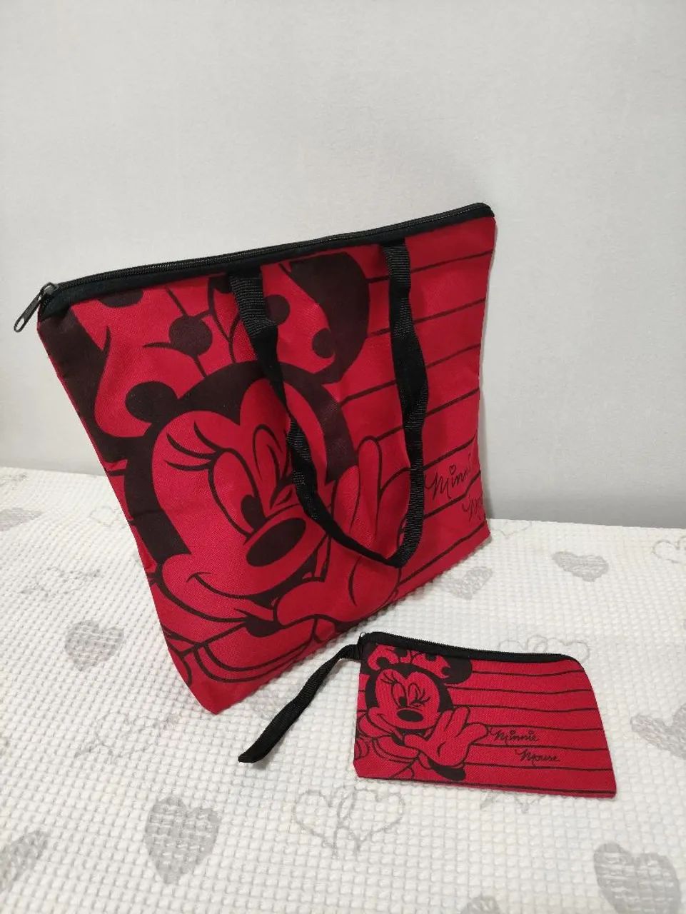 Bolsa + Carteira Minnie Mouse - Foto 2