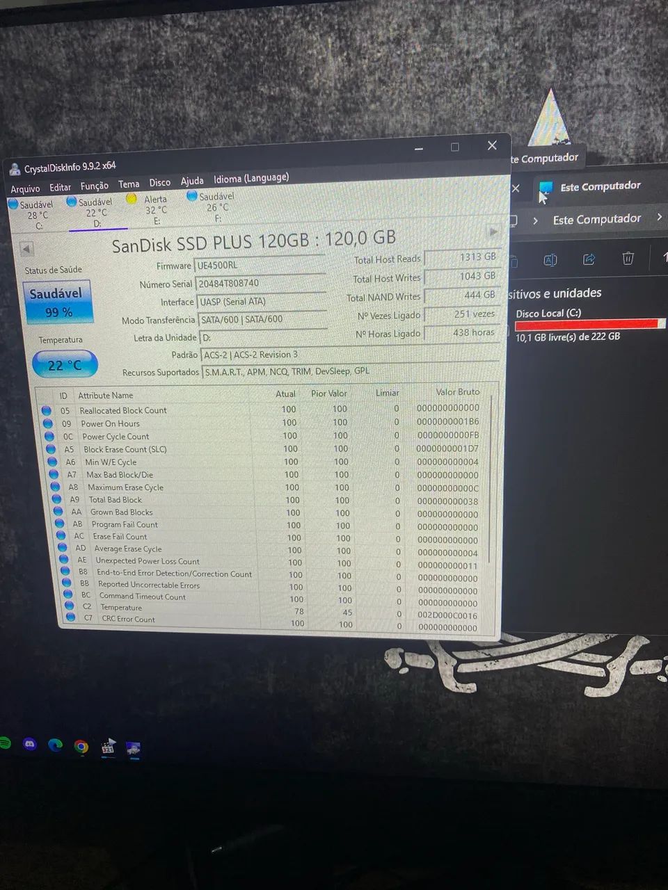 SSD SANDISK 120GB - Foto 3