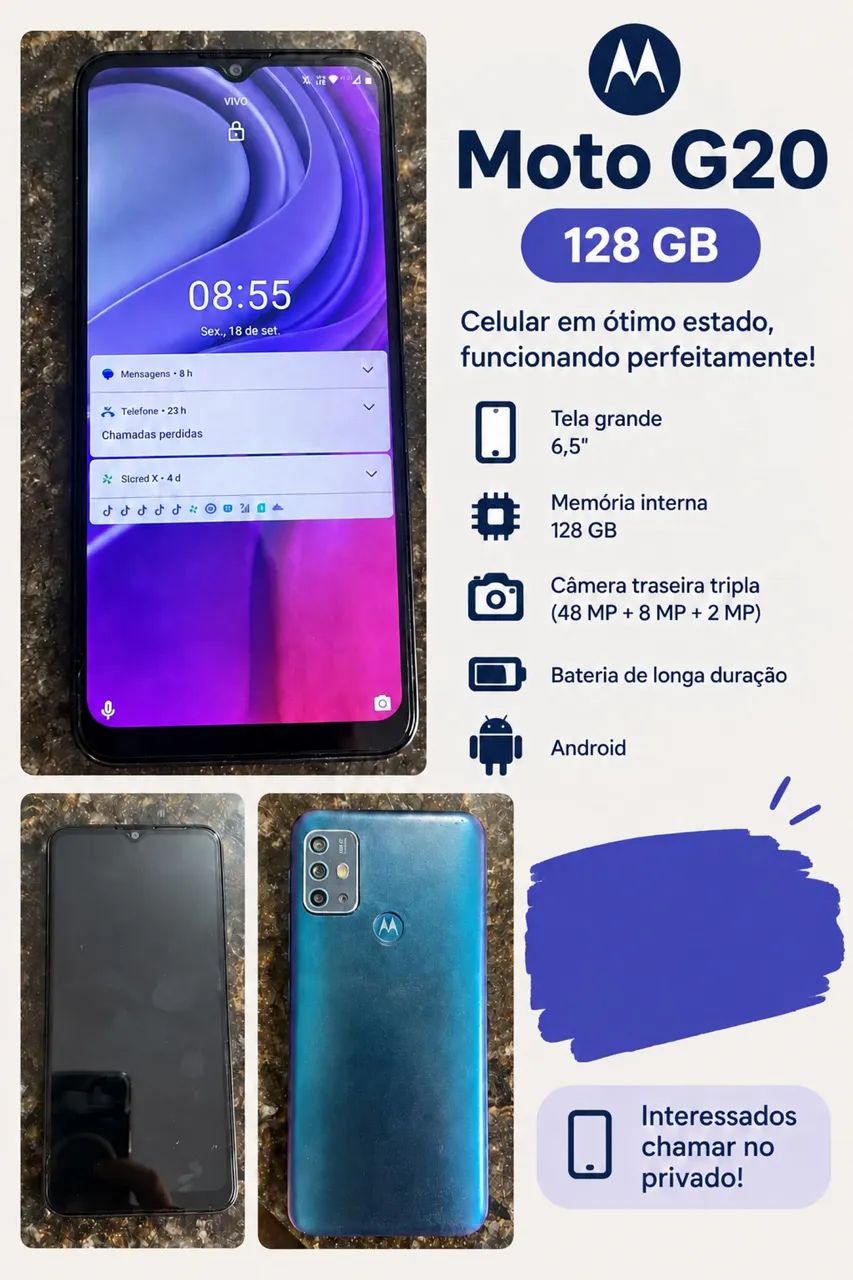 celular moto 20