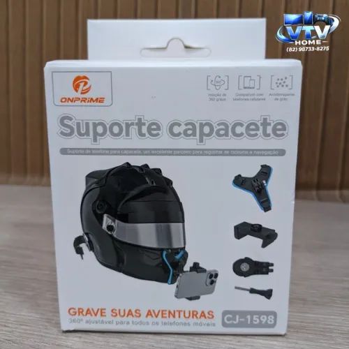 Suporte de Celular Para Capacete + Entrega Inclusa 