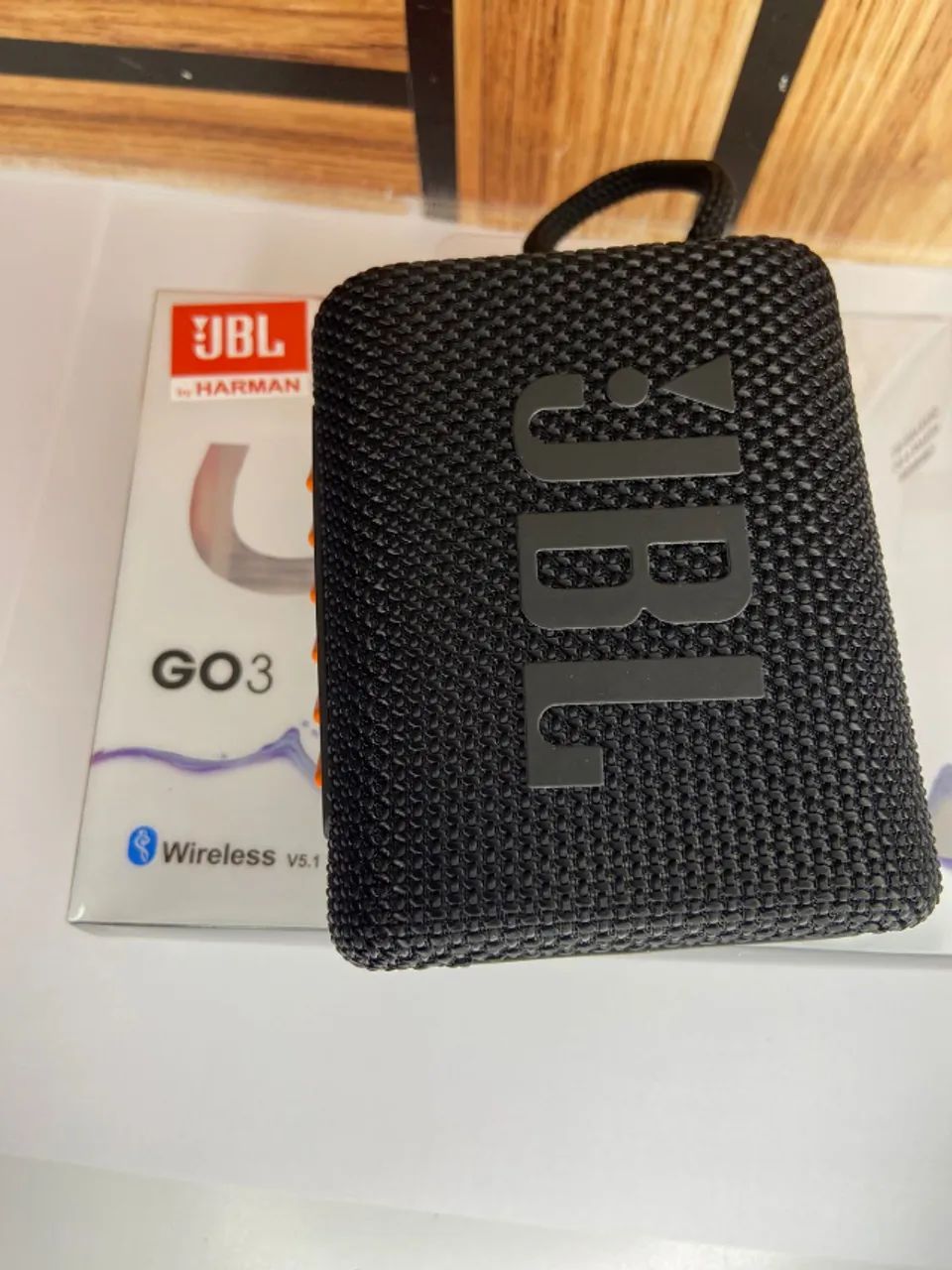 Caixa de som bluetooth jbl go 3 preta an3