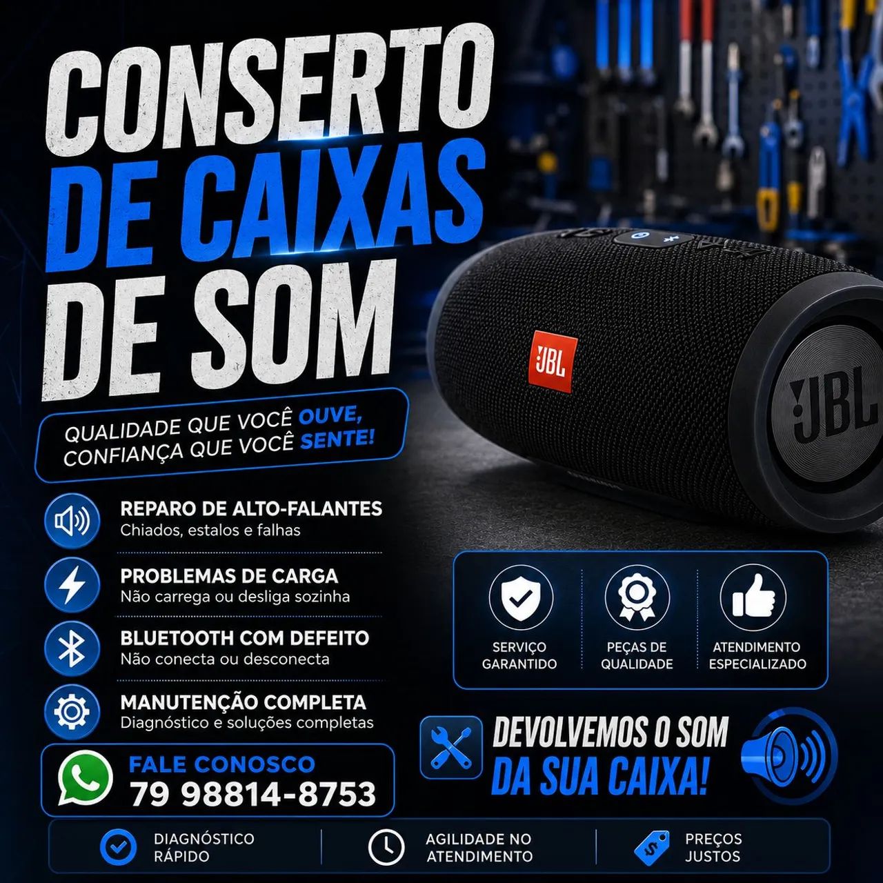 Conserto de caixinhas de som
