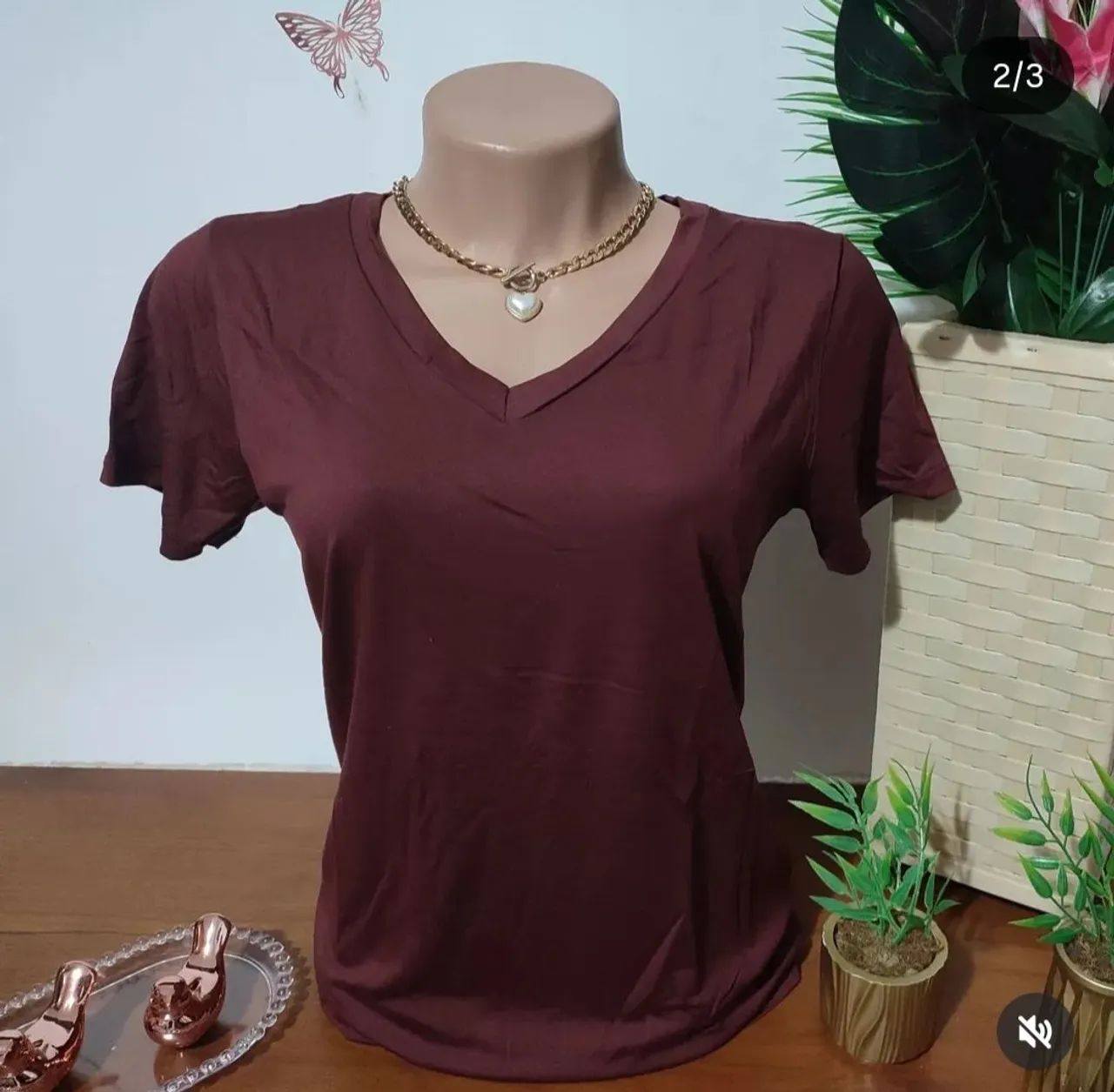 Blusa Feminina Viscolycra de Decote V. - Foto 3
