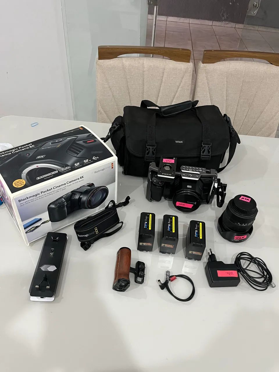 Kit câmera Blackmagic 6k