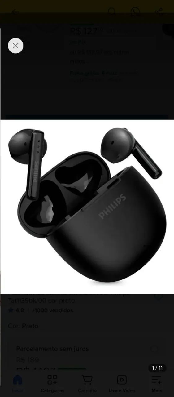 Fone Philips sem fio - Foto 2