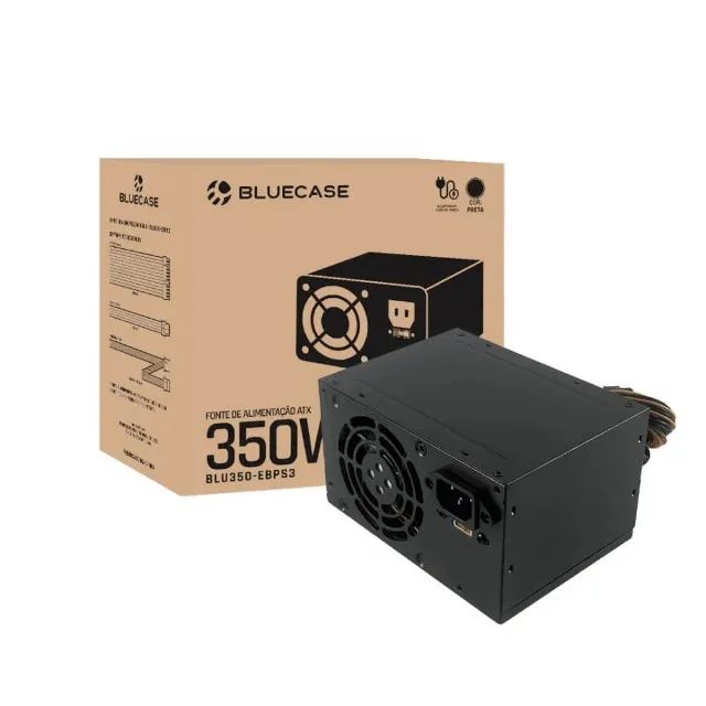Fonte 350w BLUCASE - novo, pronta entrega
