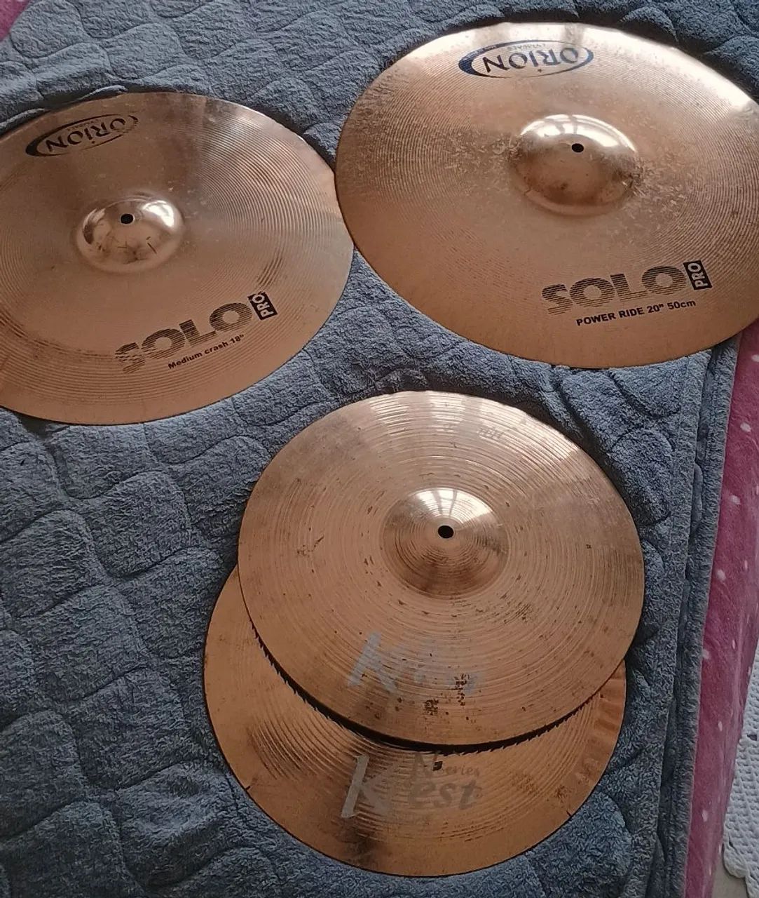 Kit de pratos Bateria  - Foto 4