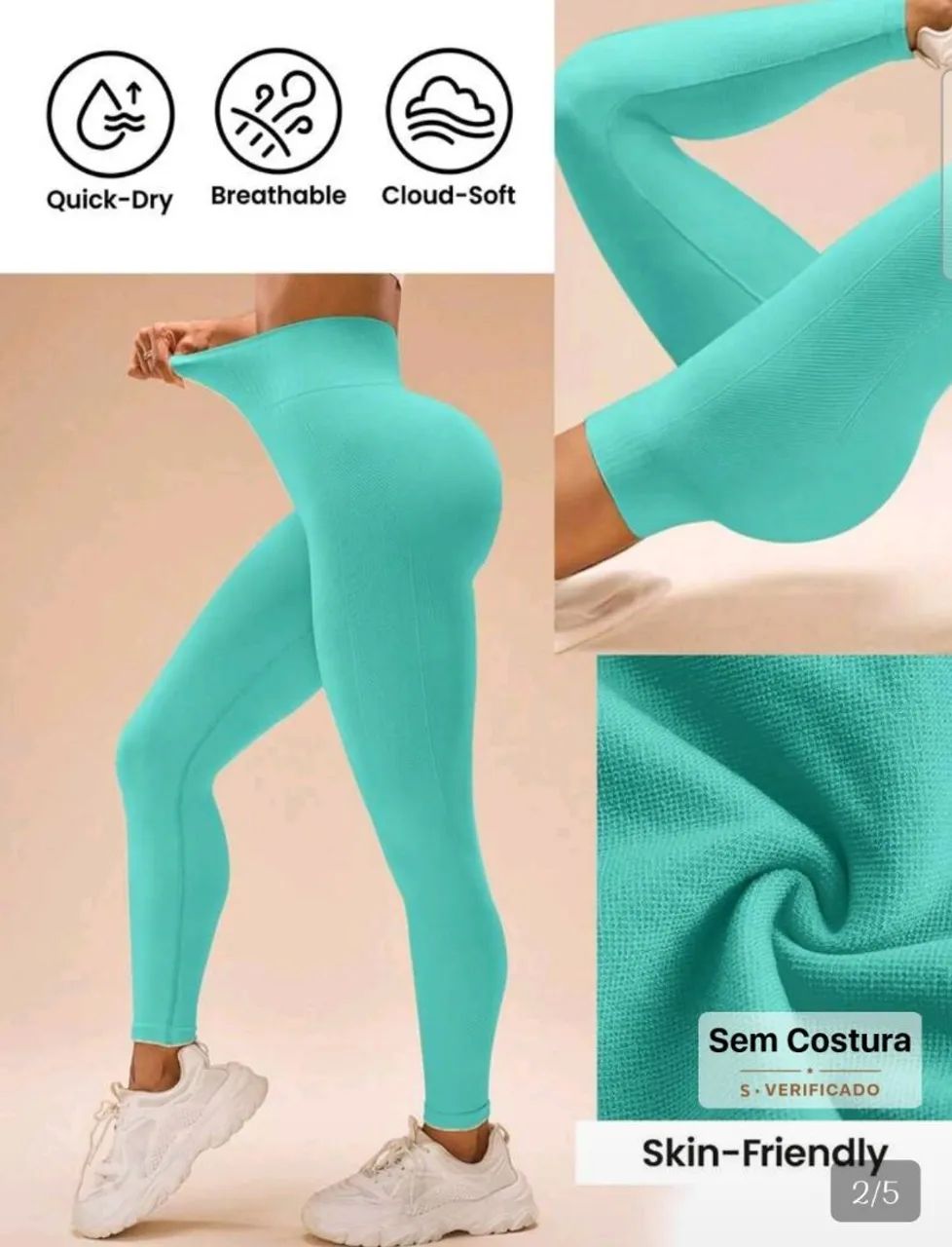 Calça esportiva sem costura  P