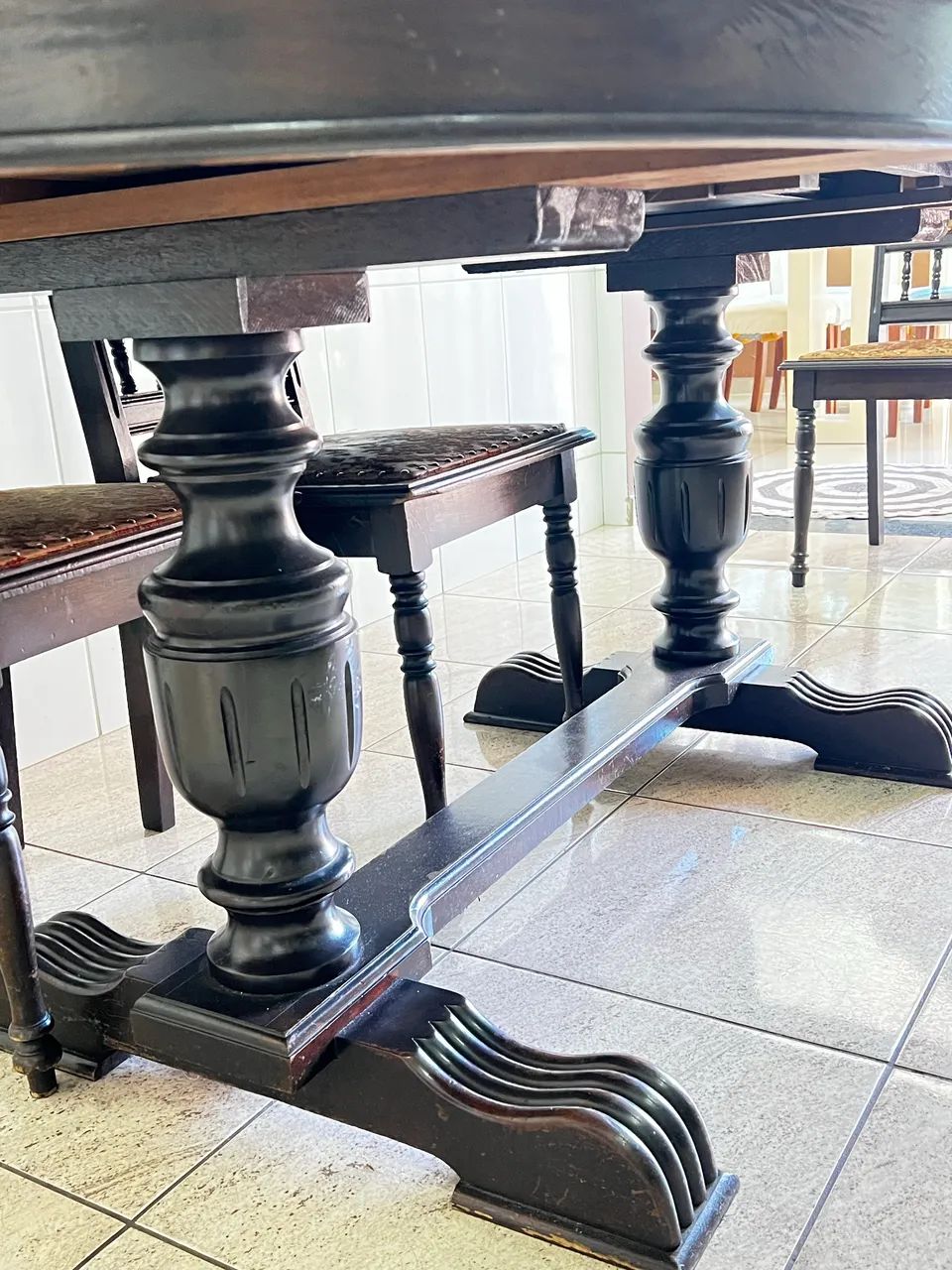 Mesa de madeira antiga  - Foto 2