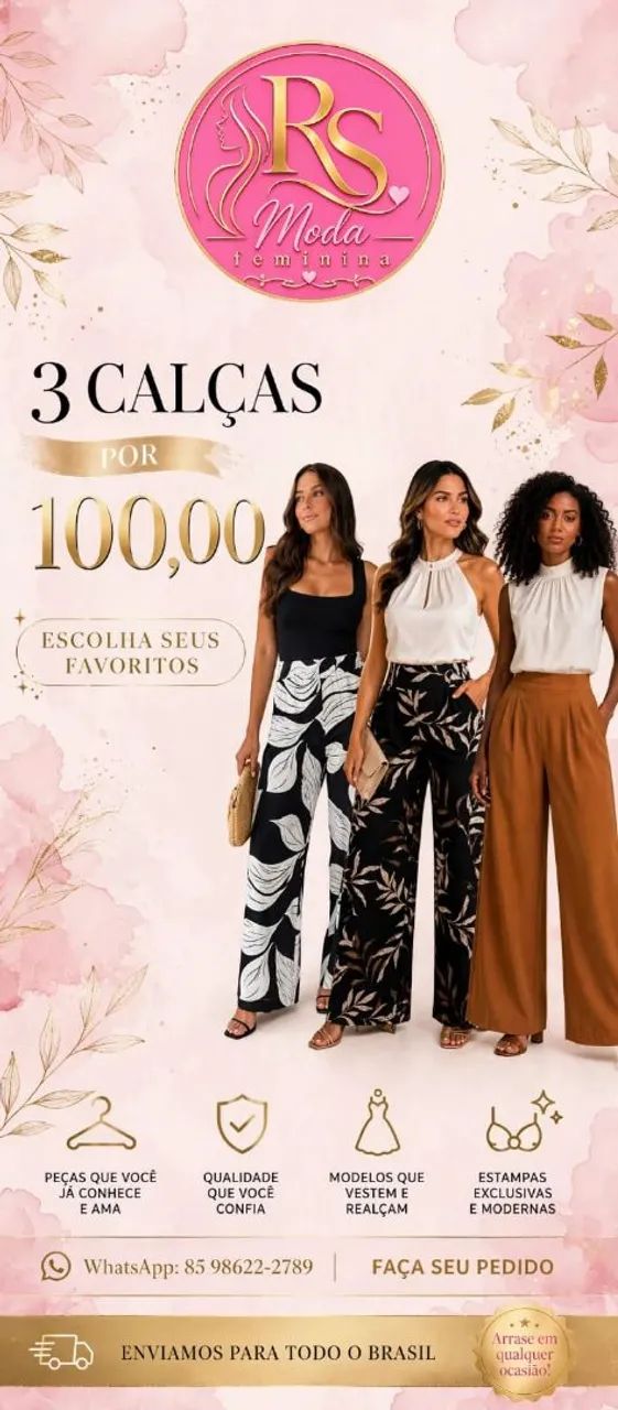 Calça Pantalona 