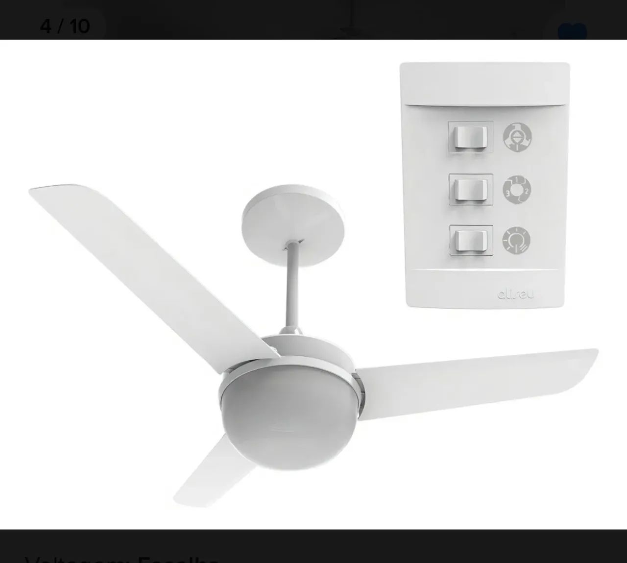 Ventilador de teto 