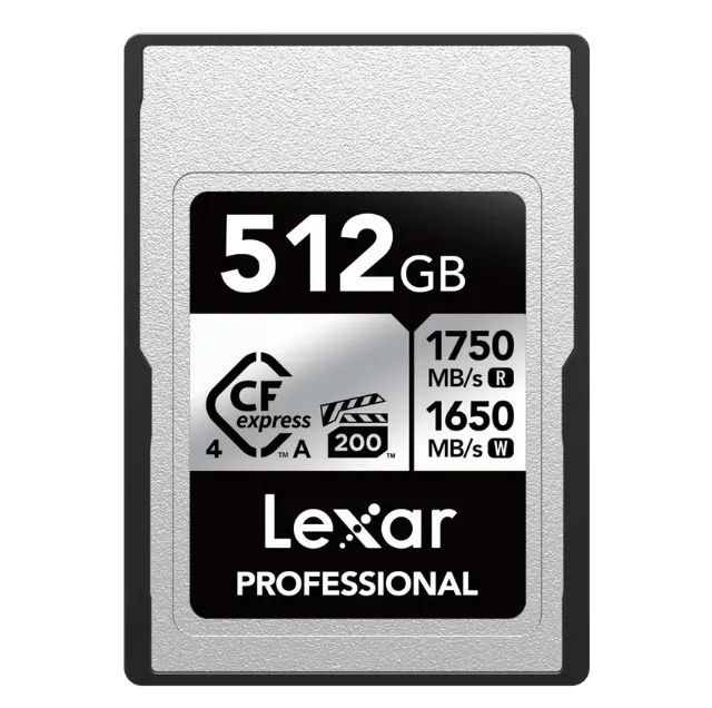 Cartão Lexar Cfexpress A 512gb - 1750mb/s - Silver