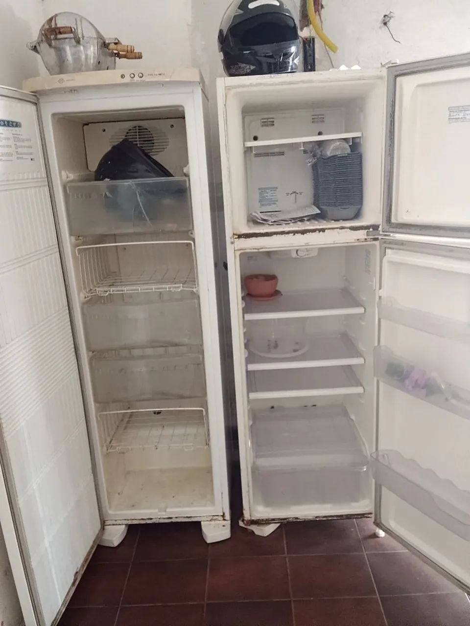 Geladeira e freezer com defeito 