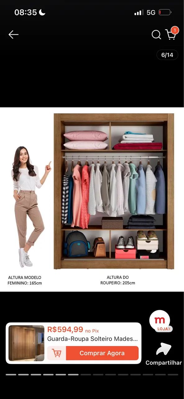 Guarda- Roupa Madesa 