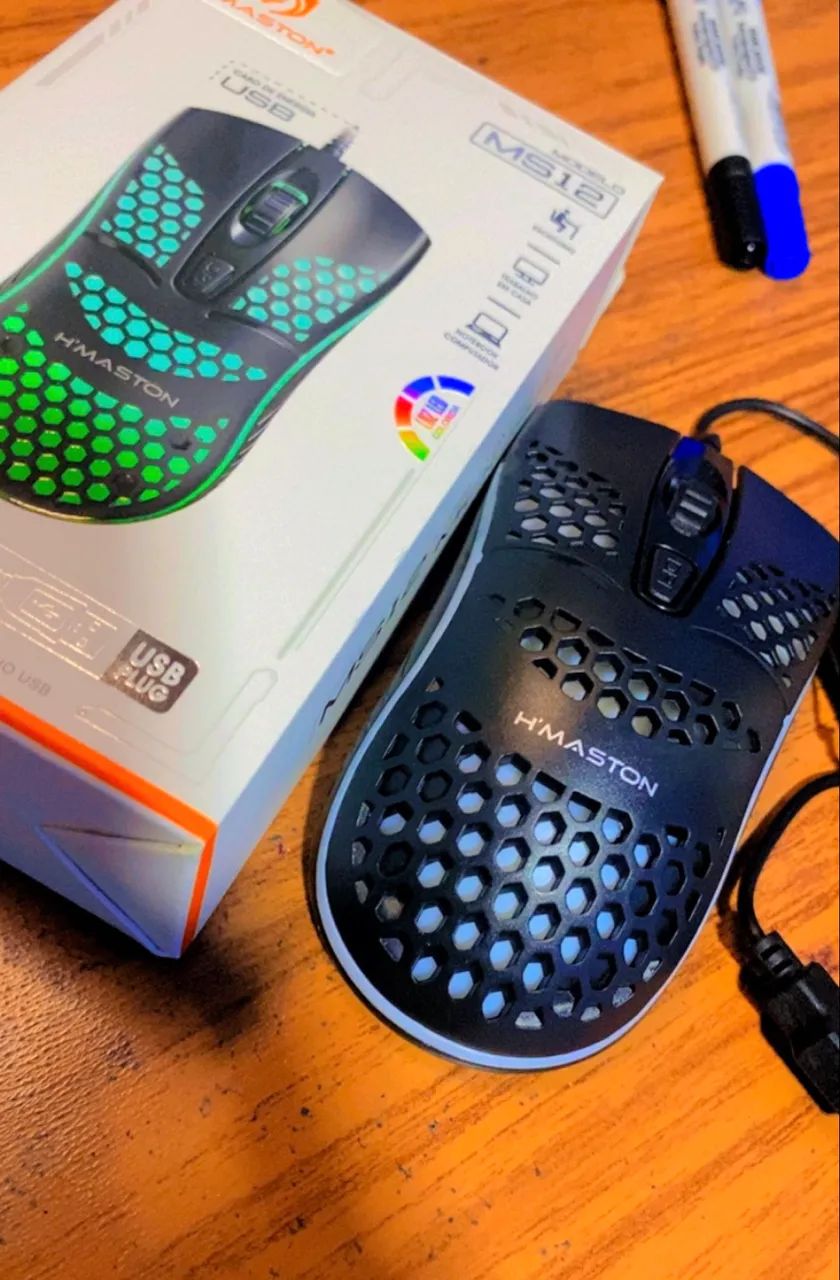 Mouse gamer com fio RGB - Foto 2
