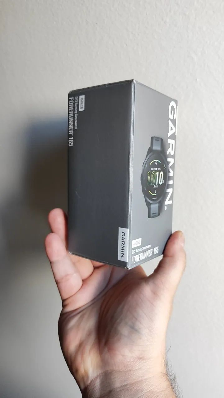Smartwatch Relógio Garmin Forerunner 165 Lacrado novo 43mm Preto e cinza - Na caixa - Foto 5