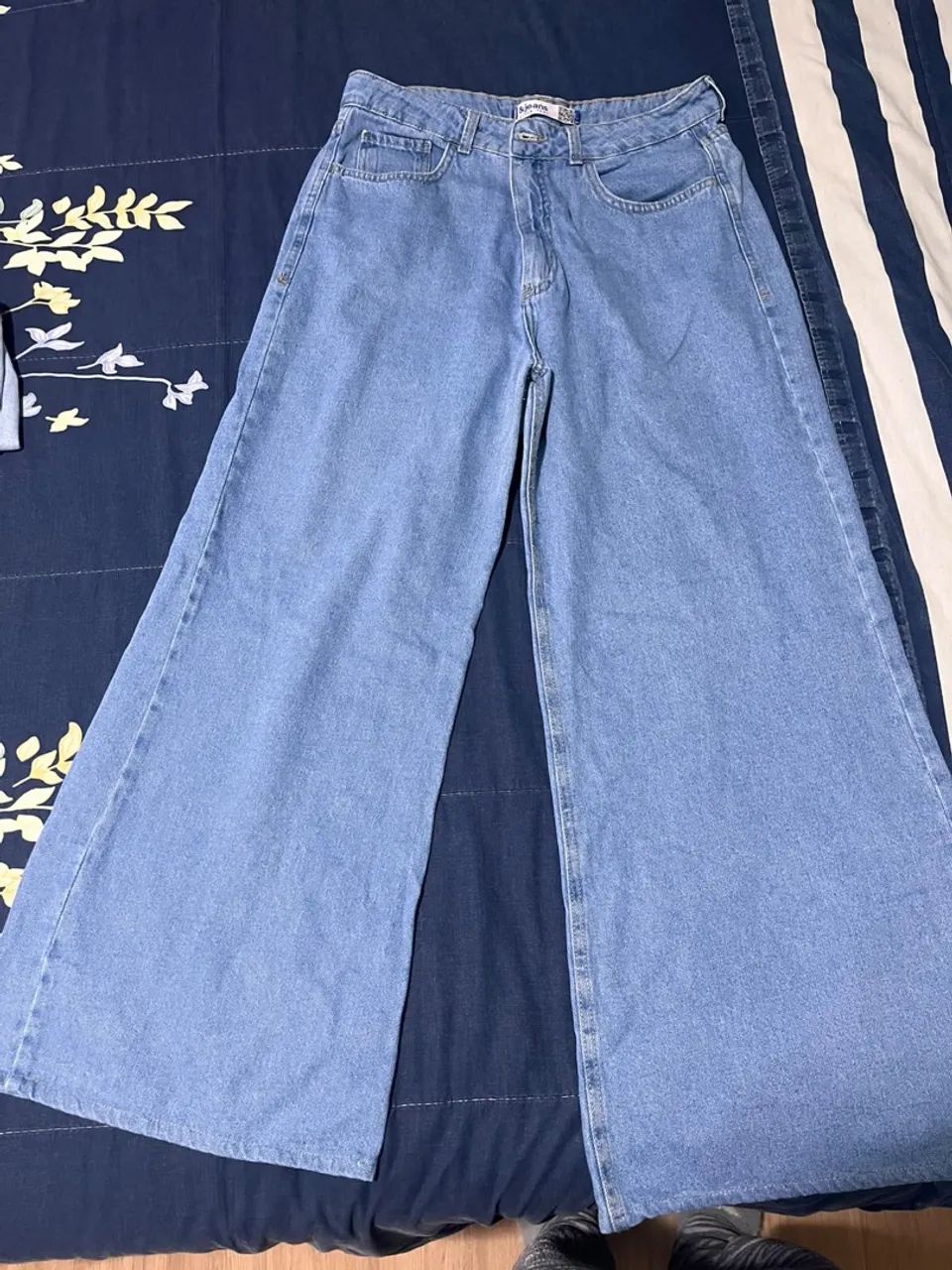 Calça Jeans Wide Leg C&A