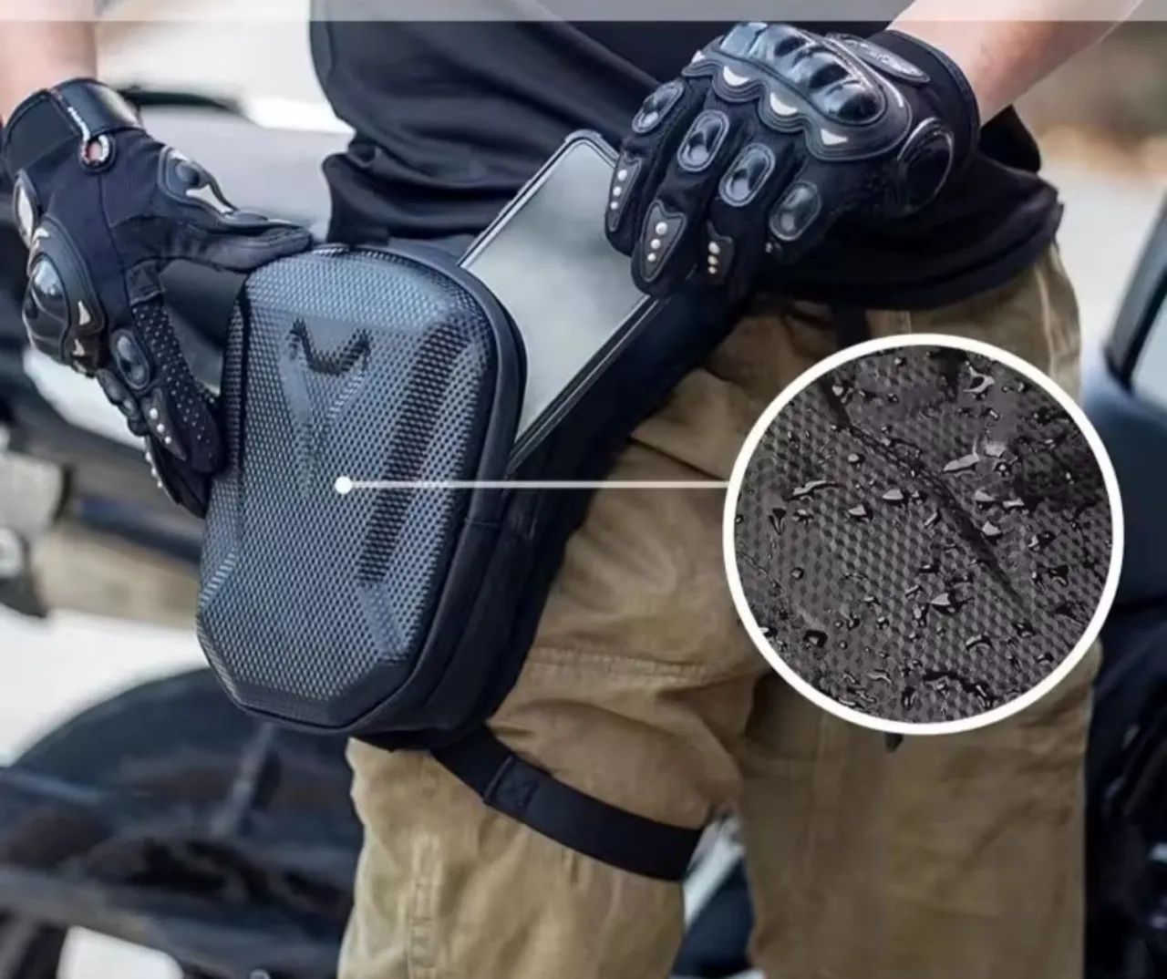 Bolsa de Perna moto Uber impermeável  - Foto 2