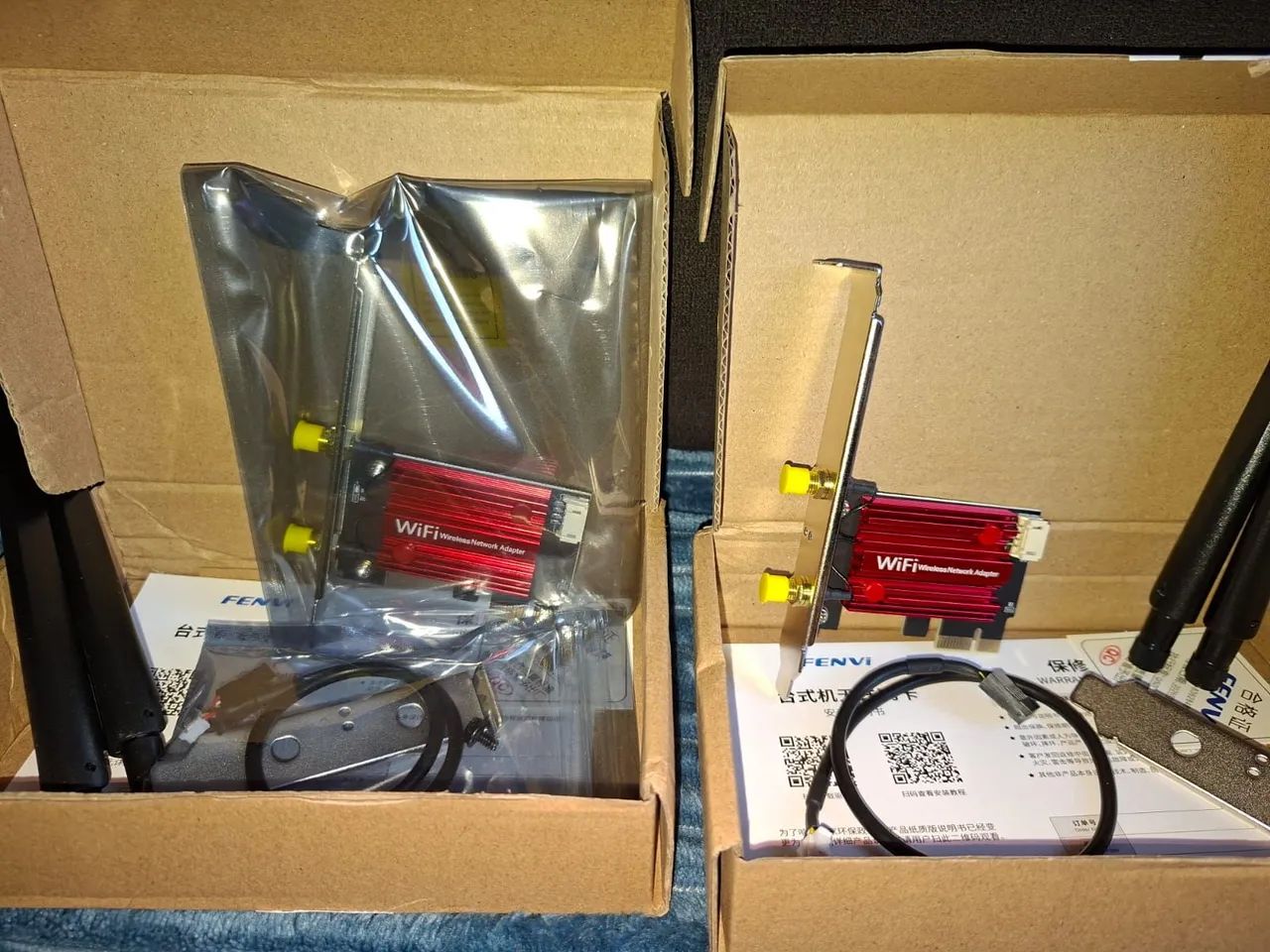 Placas De Rede Fenvi Ac 1200 Wi-Fi e Bluetooth 