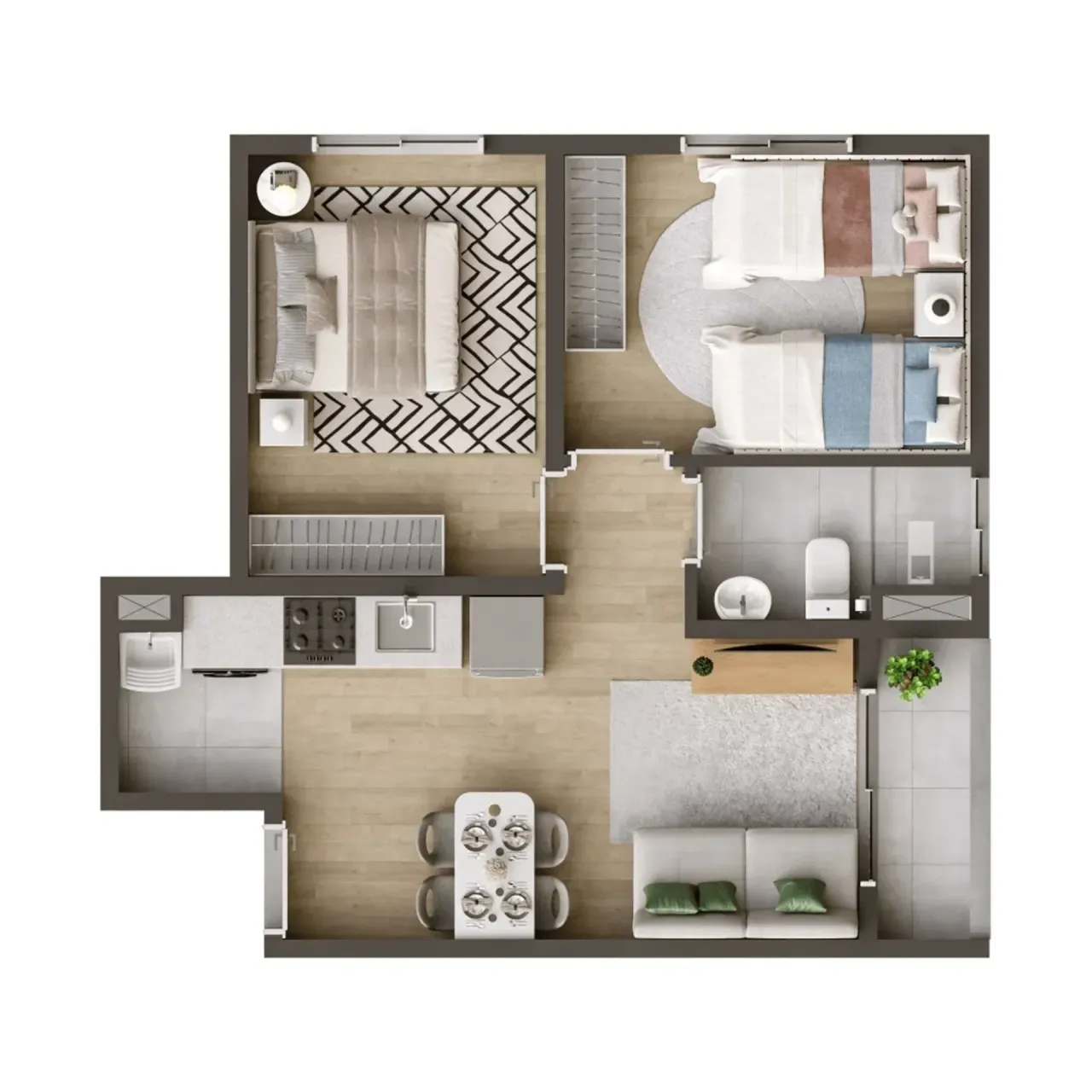PLANTA 42m²