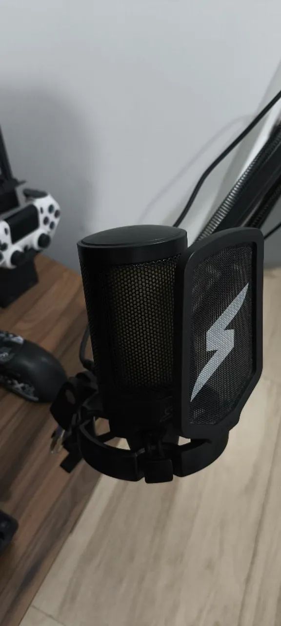 Microfone Gamer Fifine SFM1, RGB, USB, Com Braço Articulado - Foto 3