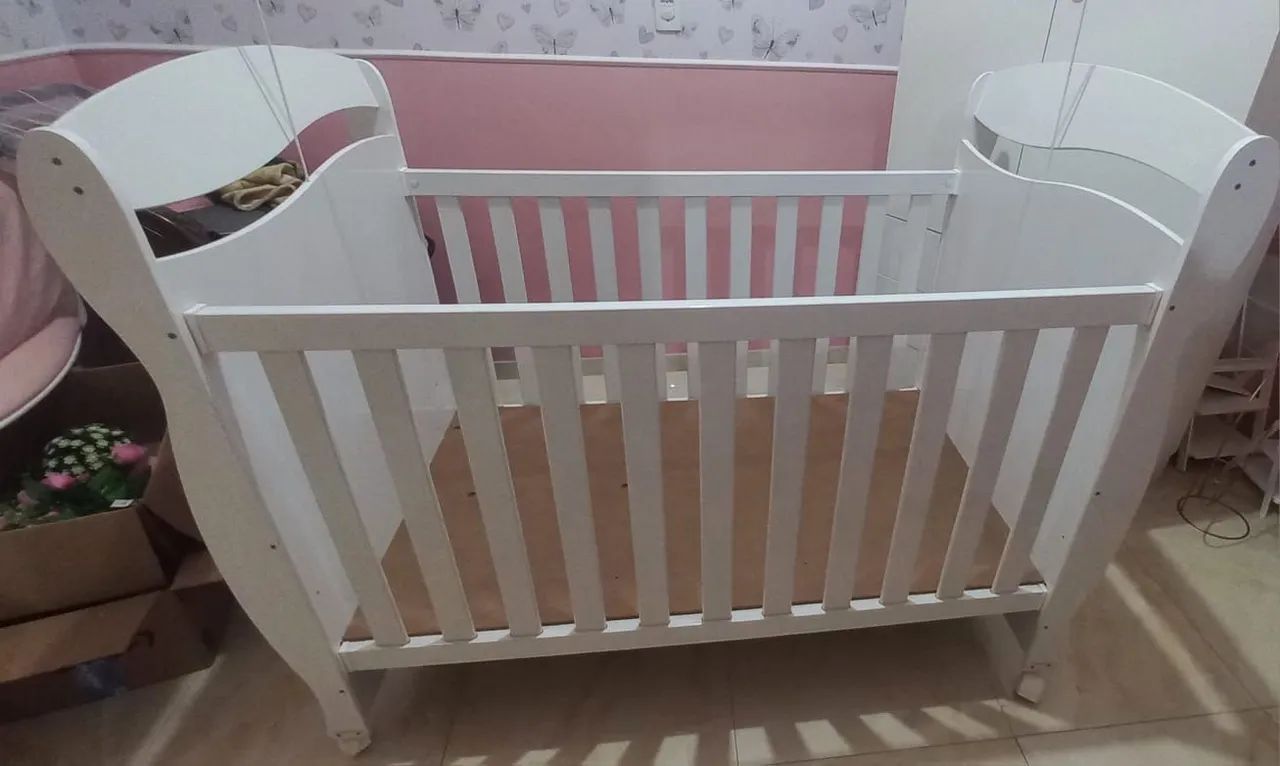 BERÇO INFANTIL BRANCO À VENDA - Foto 2