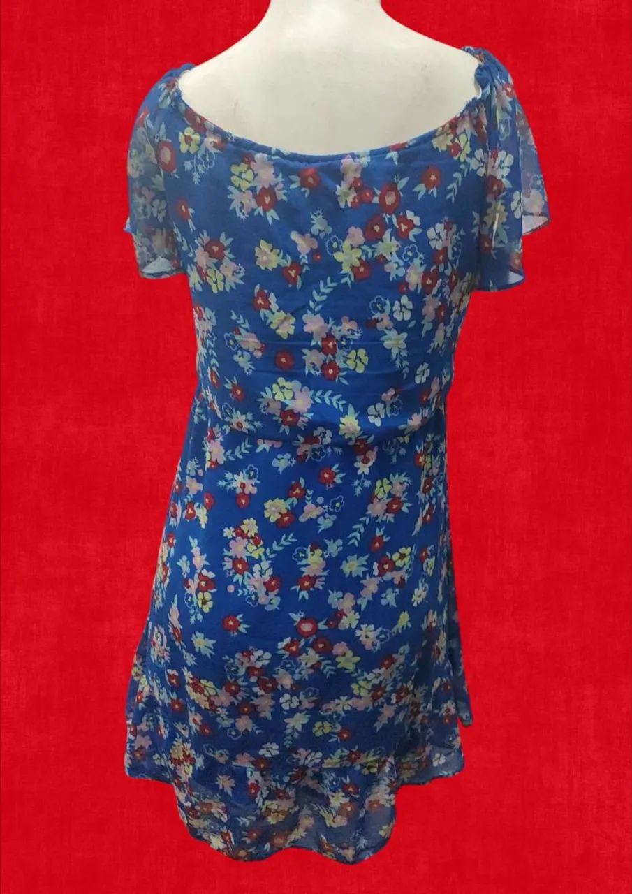 Vestido azul floral - Foto 2