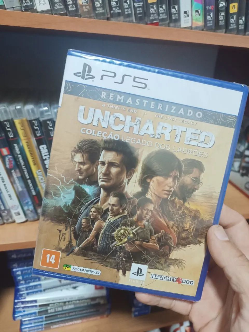 Uncharted Coleção legado dos ladrões PS5 mídia física lacrado 