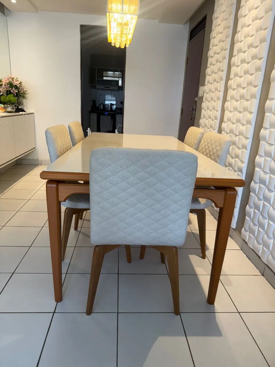 Conjunto de mesa com 6 cadeiras  - Foto 5