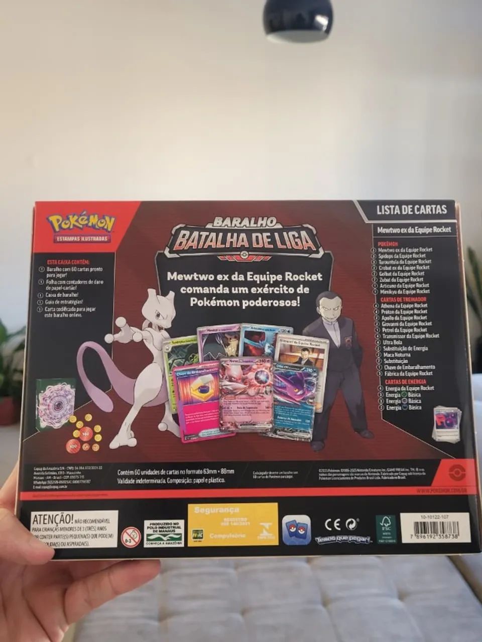 Deck de Batalha Mewtwo Mew Pokemon TCG Lacrado - Foto 2