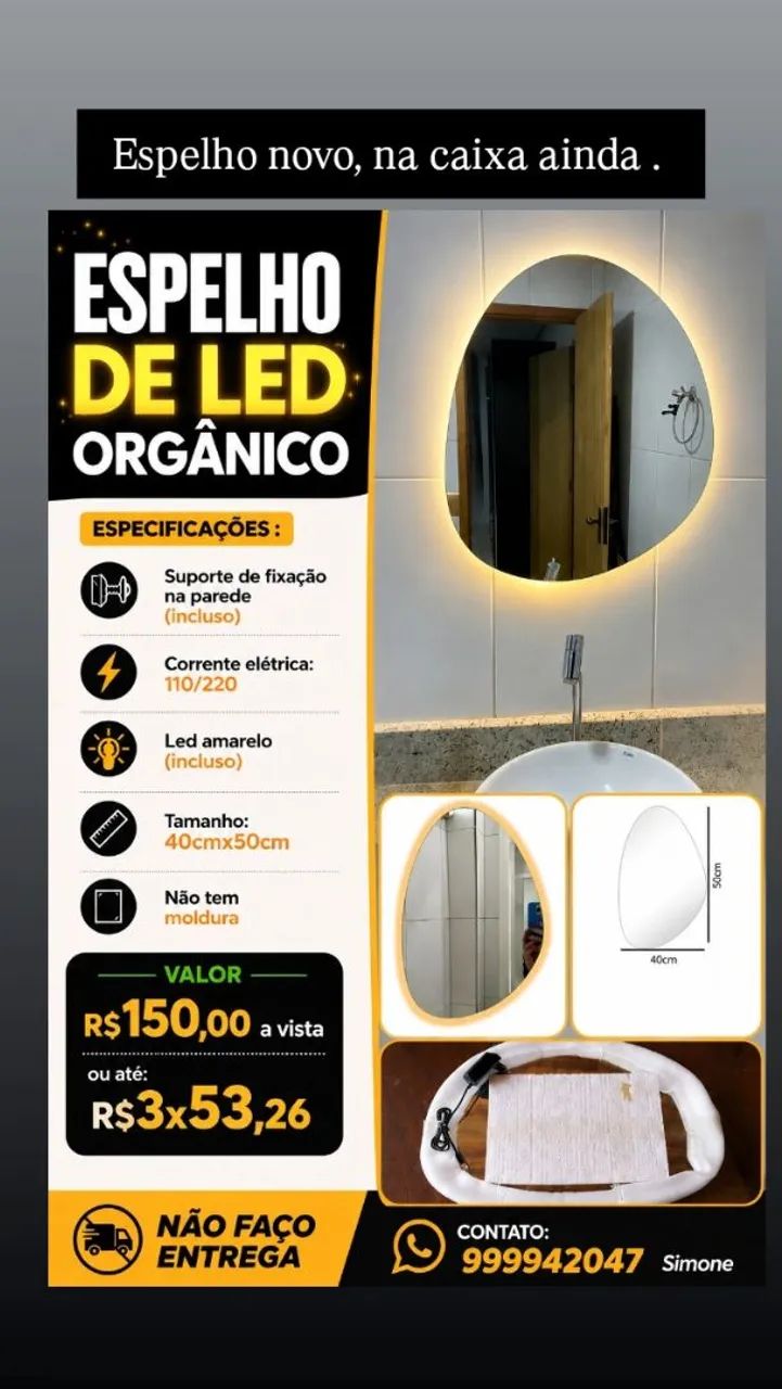 ESPELHO ORGÂNICO 