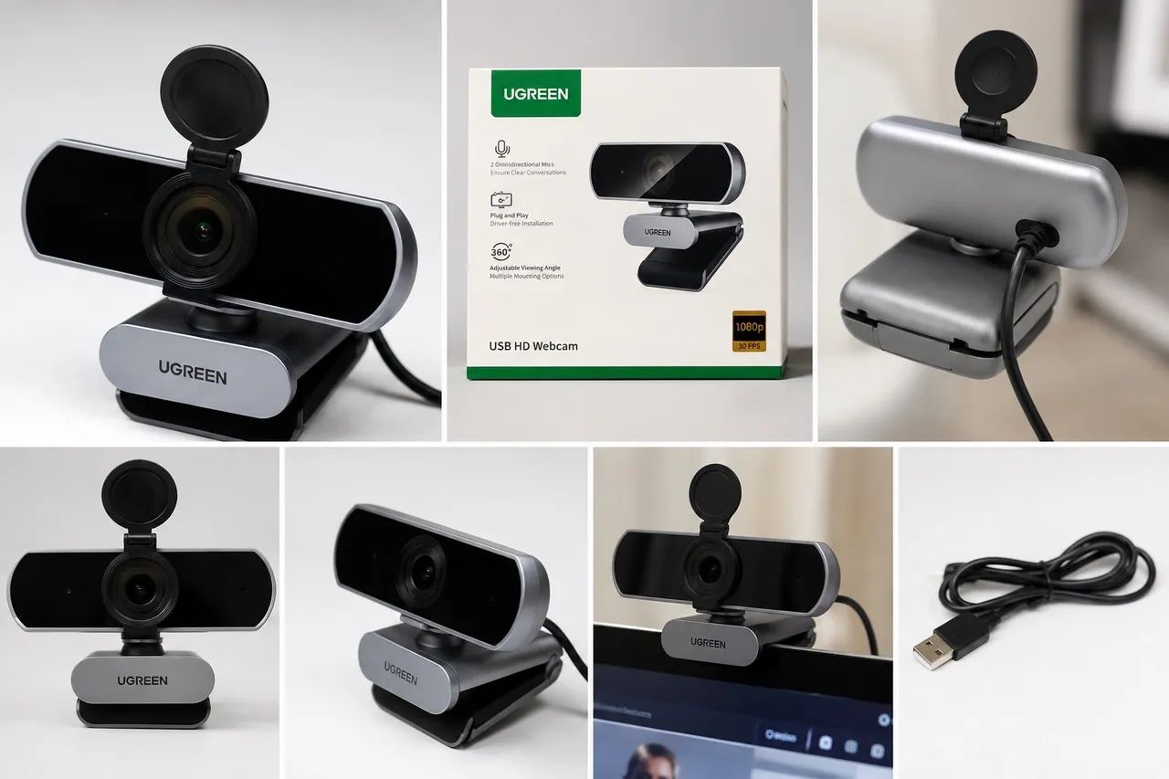Webcam UGREEN Full HD 1080p com Microfone Integrado - Foto 2