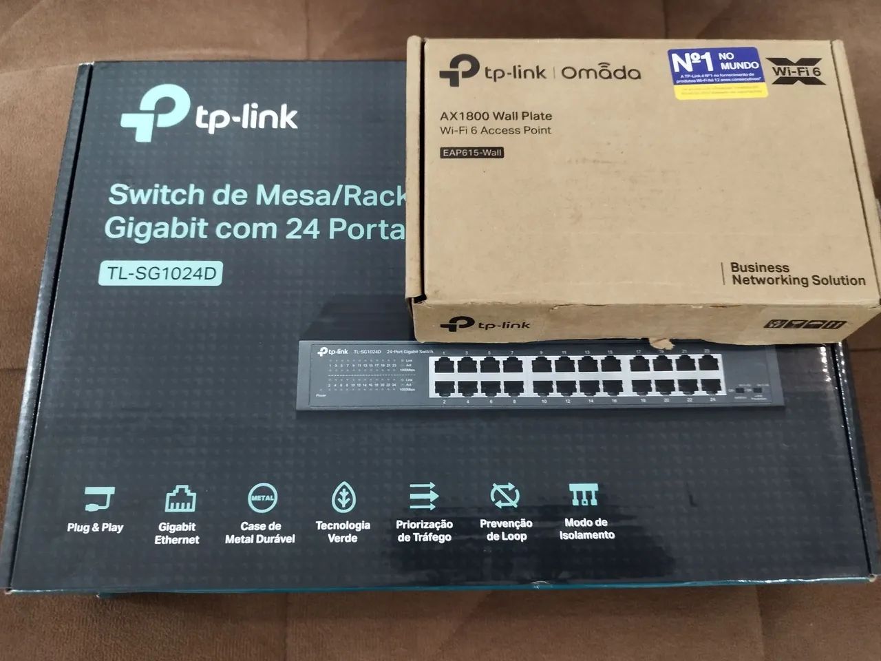 Switch gigabit 24 portas Tp-Link TL-SG1024D + TP-Link EAP615-Wall - Foto 4