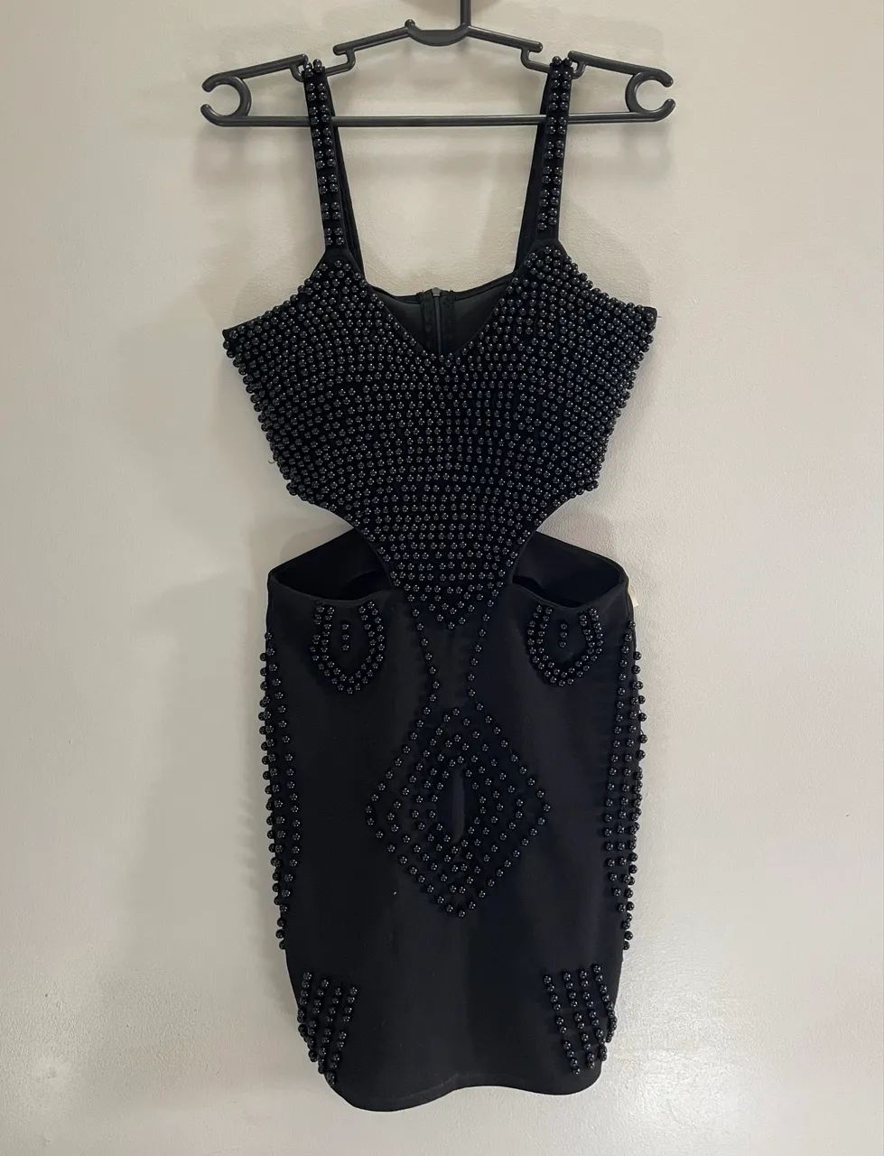Vestido de miçangas preto