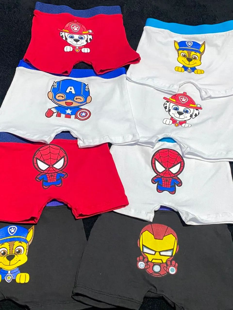 Cueca infantil, kit 3 unidades