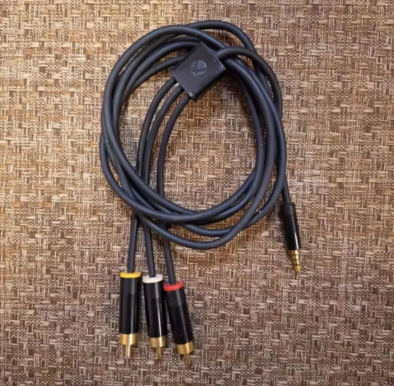 Cabo Av Audio Video Imagem Tv Antiga Xbox 360 Super Slim Original Microsoft