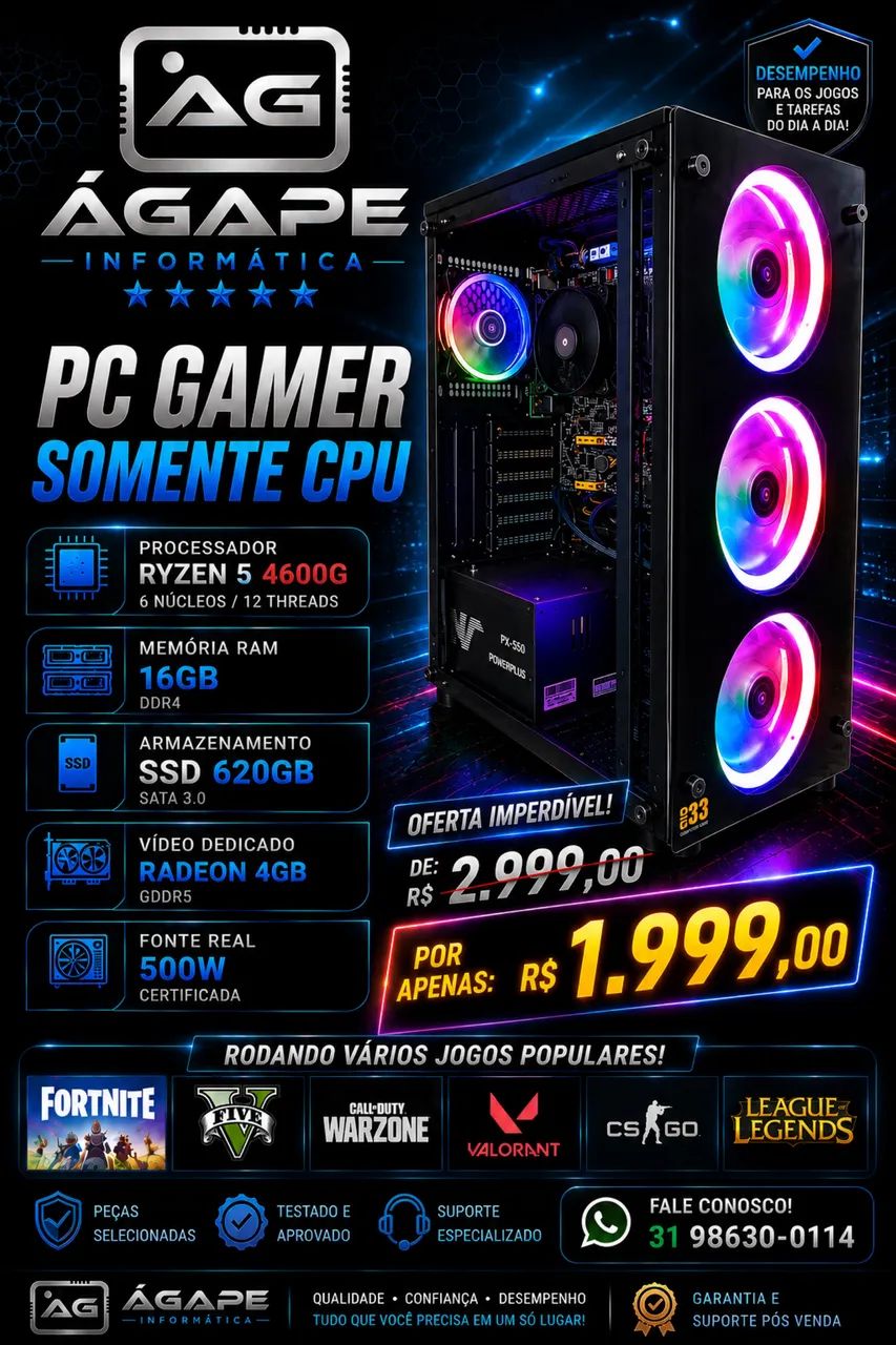 Pc Gamer Ryzen 5