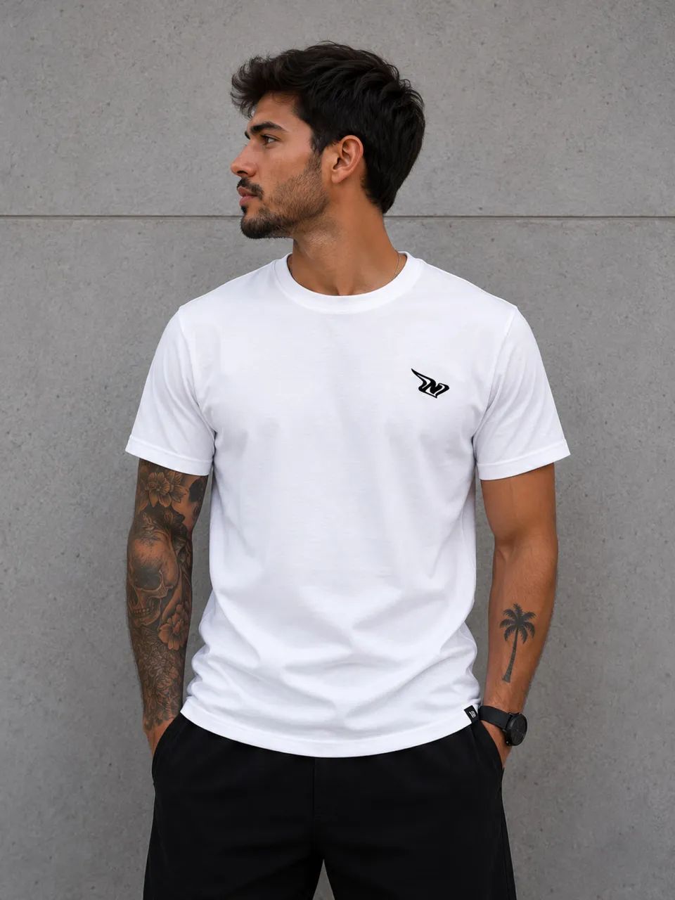 Camiseta Onbongo Branca - Malha Peruana Casual Premium 30:1