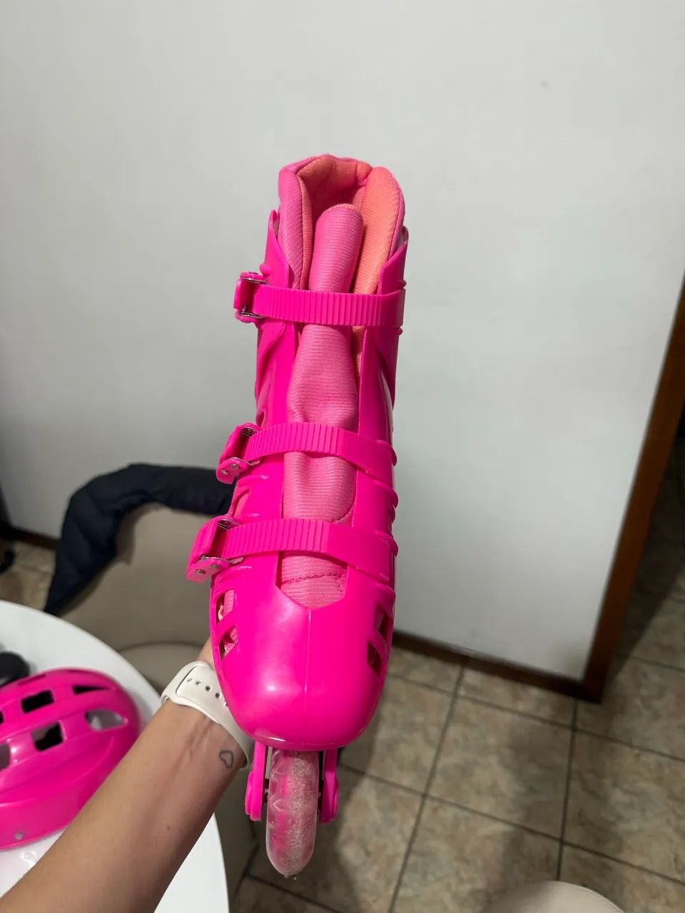 Patins Roller Rosa  - Foto 4