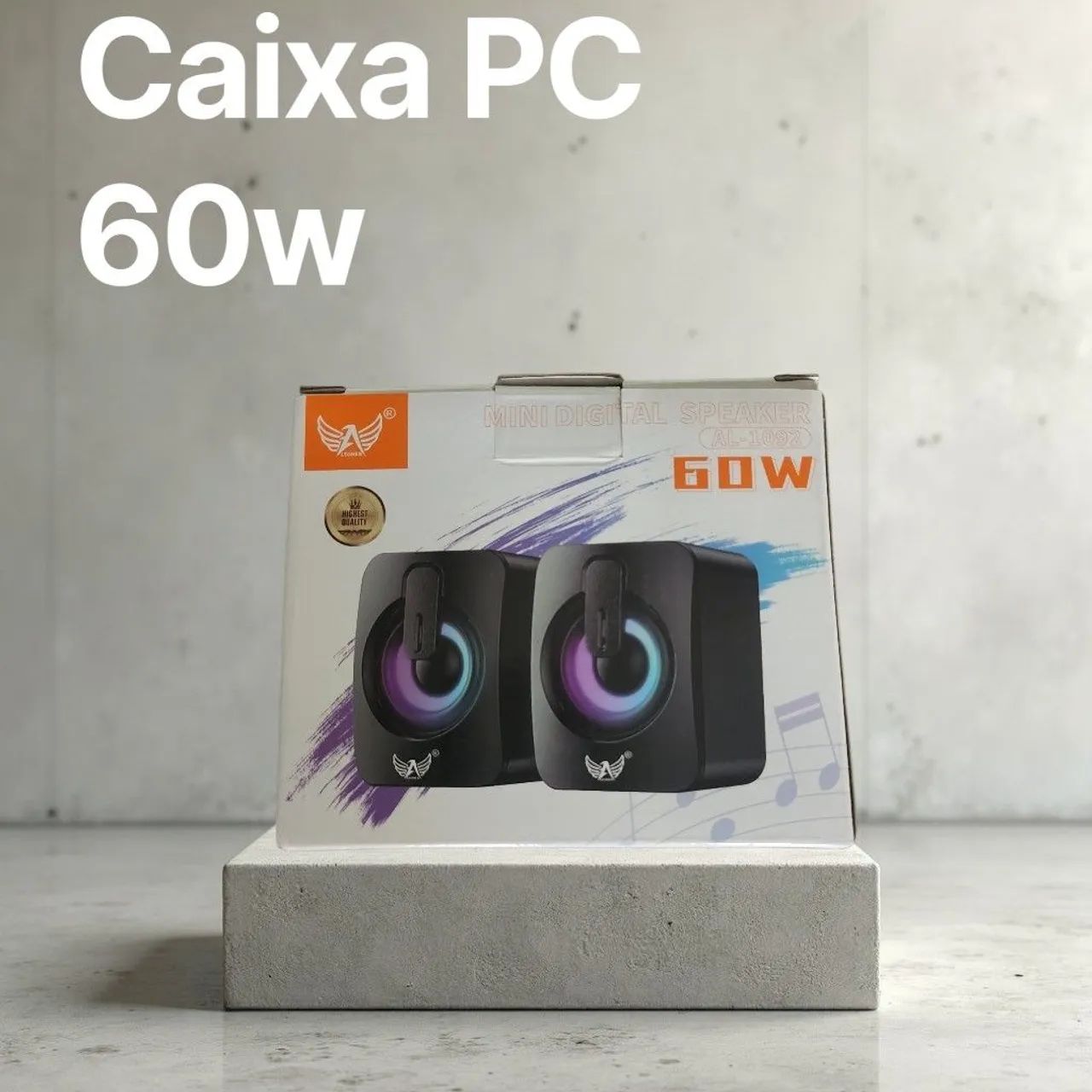 Caixinha de som para Pc  notebook 60w 
