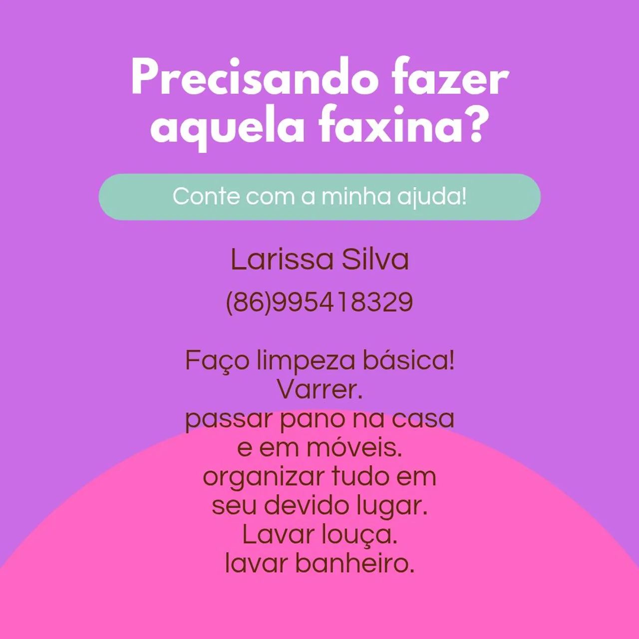FAÇO FAXINA SIMPLES 