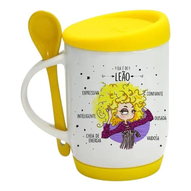 Caneca Leão Alça Soft Personalizada