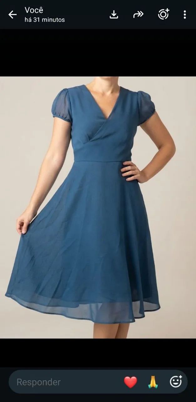 Vestido feminino godê