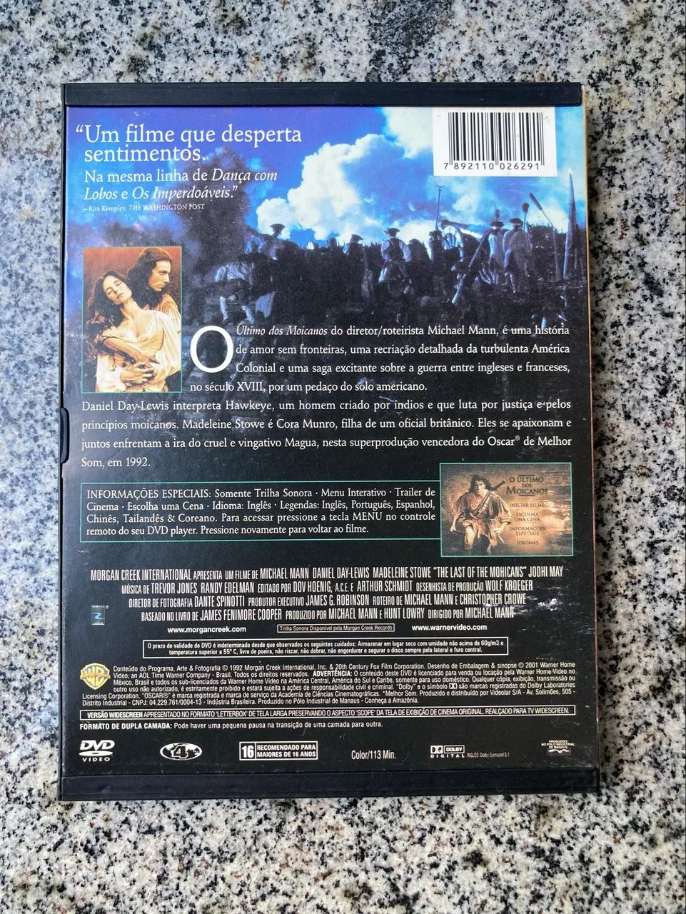 DVD O Último dos Moicanos (Original)  - Foto 4